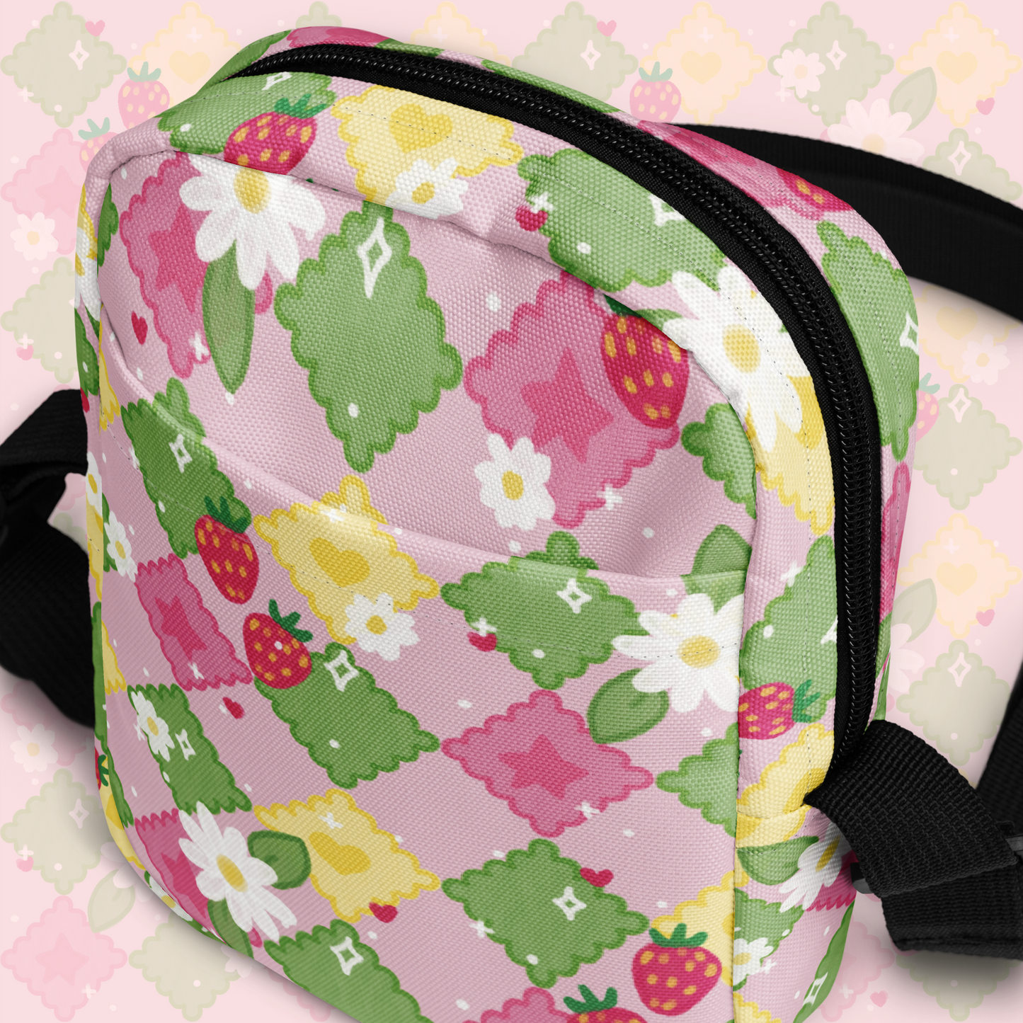 Spring Picnic Adjustable Crossbody Bag