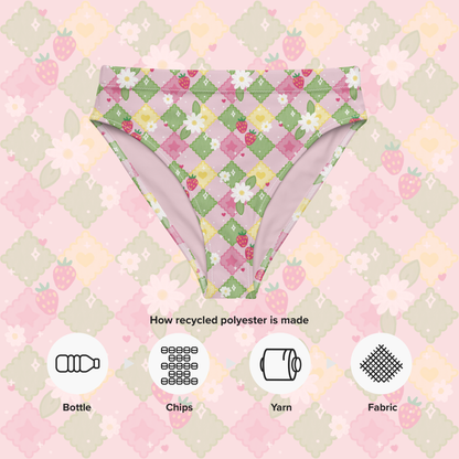 Spring Picnic Recycled Fabric Swimsuit Bottom