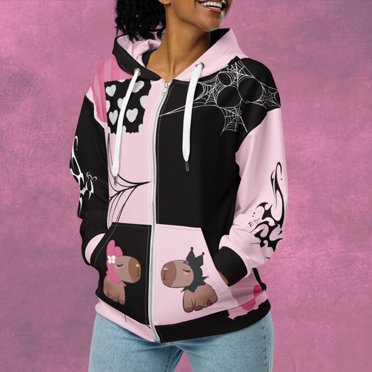 Whimsical Webs Unisex Zip Hoodie