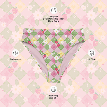 Spring Picnic Recycled Fabric Swimsuit Bottom