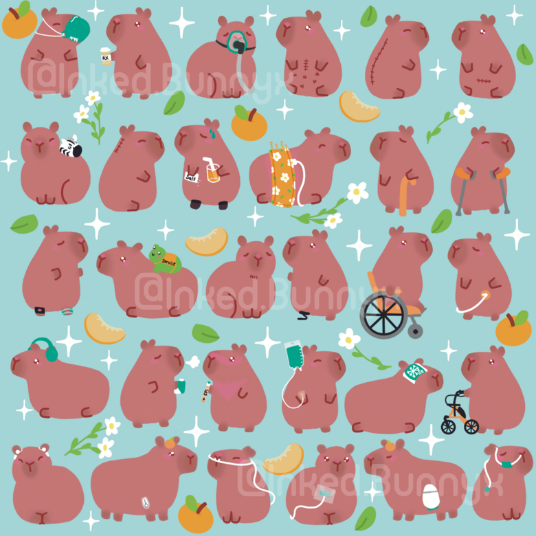 Medical Capybara Art Print