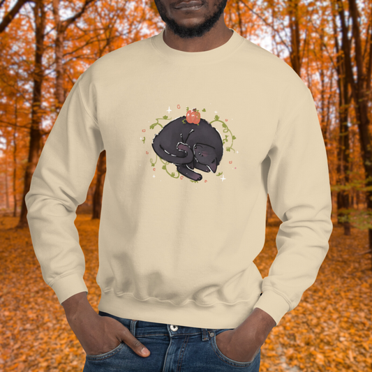 Autumn Kitty Nap Unisex Sweatshirt