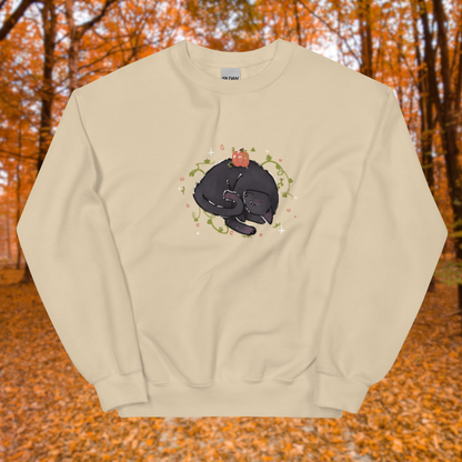 Autumn Kitty Nap Unisex Sweatshirt