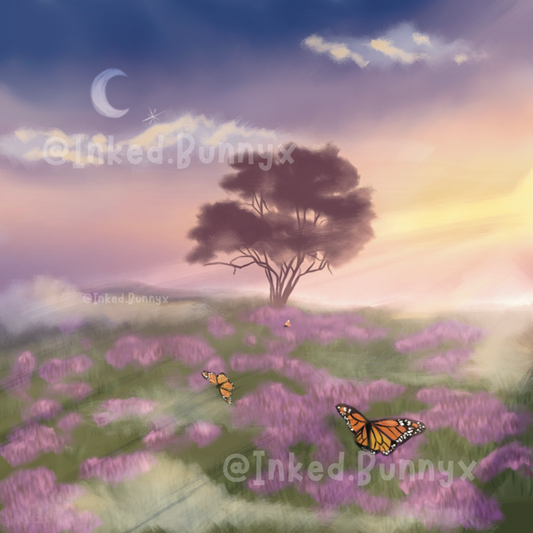 Butterfly Fields Art Print