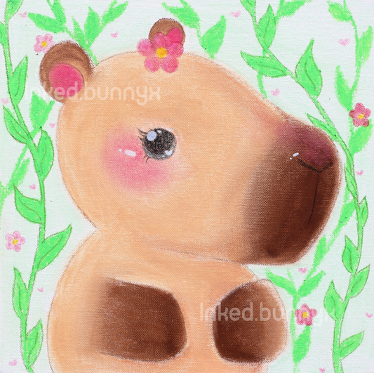 Cutie Capybara Art Print