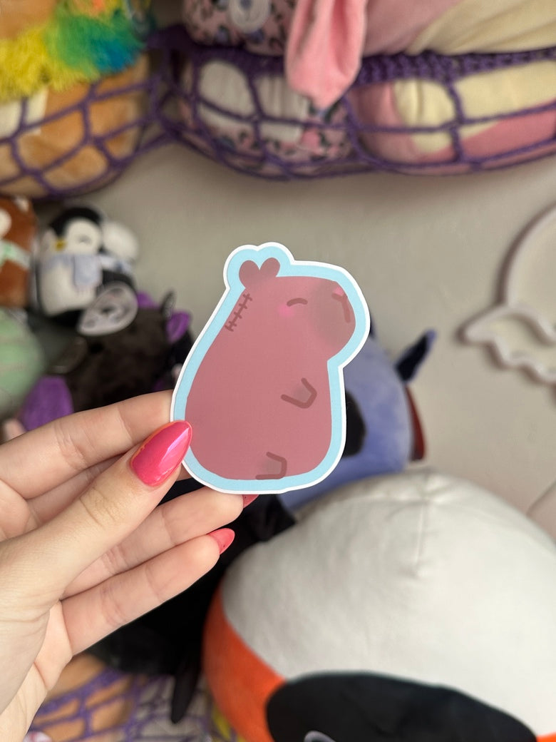 3" Medical Capybara Matte Waterproof Kiss-Cut Sticker