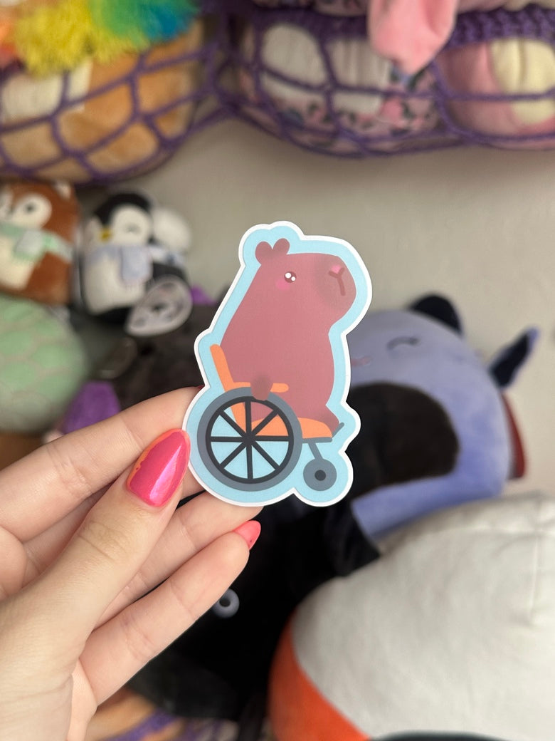 3" Medical Capybara Matte Waterproof Kiss-Cut Sticker