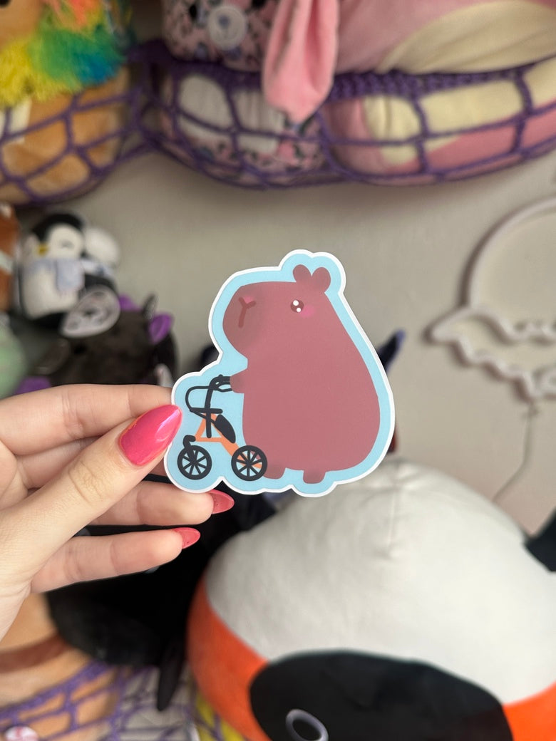 3" Medical Capybara Matte Waterproof Kiss-Cut Sticker