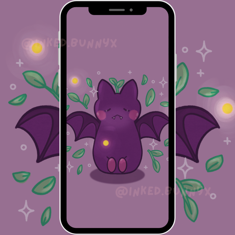 Moody Bat Phone Wallpaper