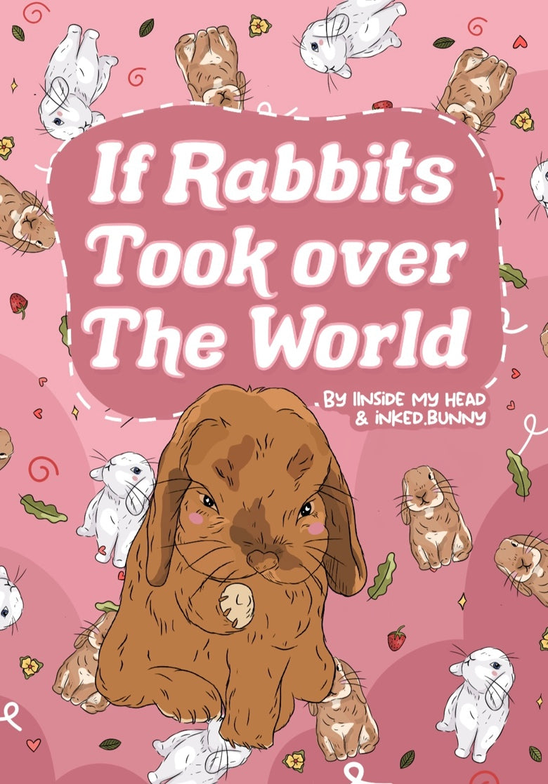 Printable Coloring Book “If Rabbits Took Over The World” Inked Bunny x iinside my head PDF